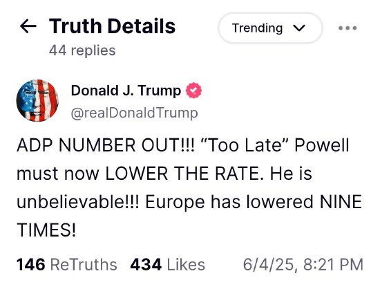 “负小非农”引爆非农悬念：7月降不降息就看今晚？