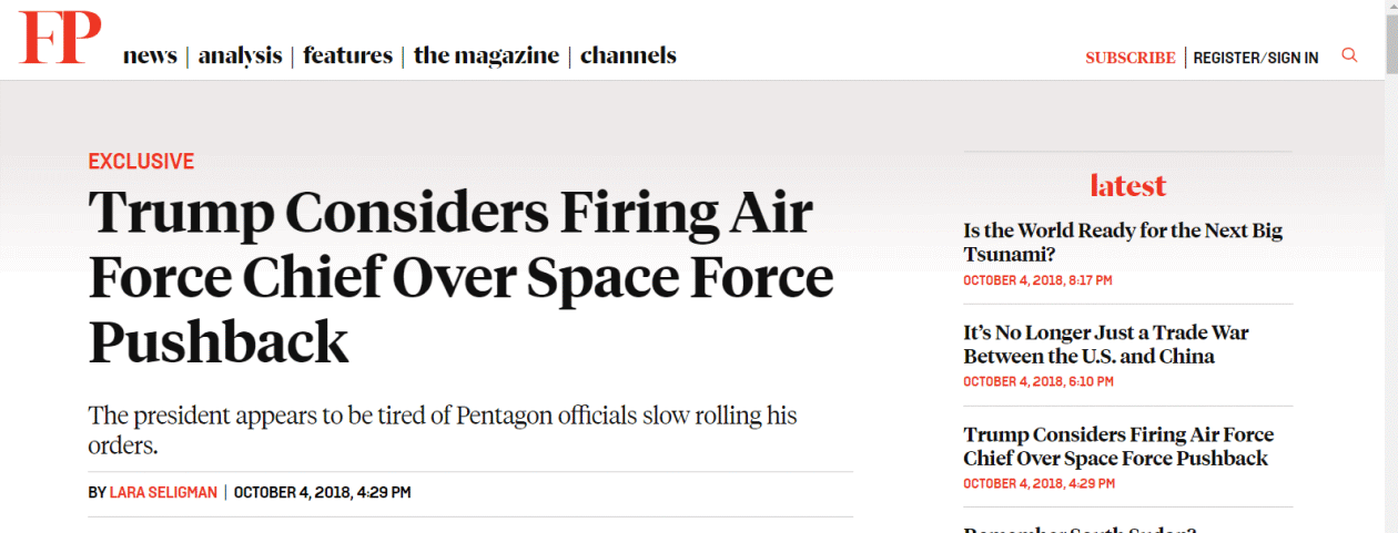 特朗普：暂时没打算解雇美联储主席